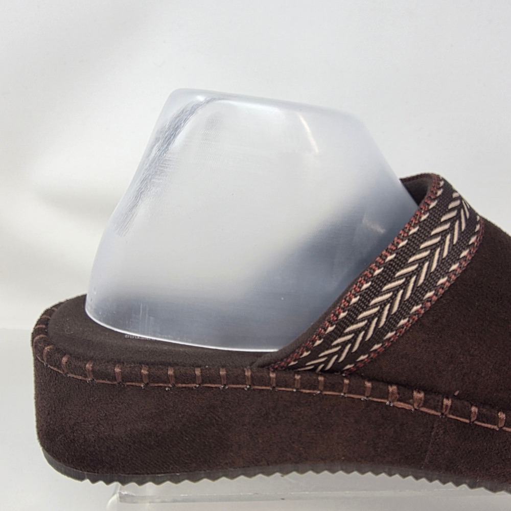 Skechers BOBS Keep It Cozy Women 9.5 114560 Chocolate Brown Slipper Clog Exc - Picture 4 of 16